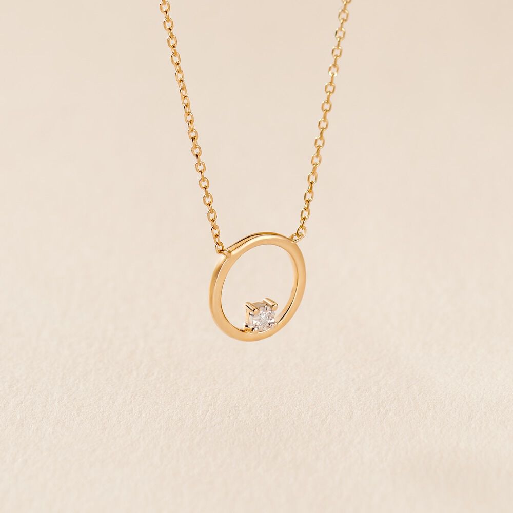 Collier Cornioa Or Jaune Diamant - Colliers avec pierres Femme | Marc Orian