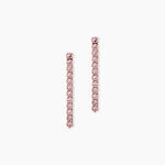 Boucles D'Oreilles Pendantes Lexane Argent Rose Oxyde De Zirconium - Pendantes Femme | Marc Orian