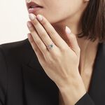 Bague Or Blanc Terese Topaze Oxydes De Zirconium - Bagues pierres fines Femme | Marc Orian