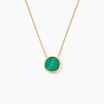 Collier Lucky Gems Or Jaune Malachite - Colliers avec pierres Femme | Marc Orian