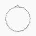 Bracelet Ciana Torsade Diamante Argent Blanc - Bracelets mailles Femme | Marc Orian