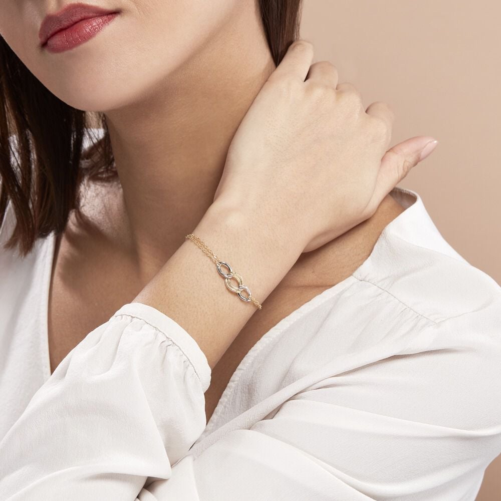 Bracelet Louisa Or Bicolore - Bracelets chaînes Femme | Marc Orian