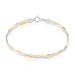 Bracelet Elae Argent Bicolore - Bracelets mailles Femme | Marc Orian