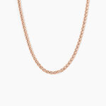 Collier Capucin Or Rose Maille Marine Plate - Chaines Femme | Marc Orian