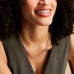 Chaine Jerry Maille Corde Or Blanc - Chaines Femme | Marc Orian