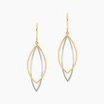 Boucles D'oreilles Pendantes Anila Gouttes Or Bicolore - Pendantes Femme | Marc Orian