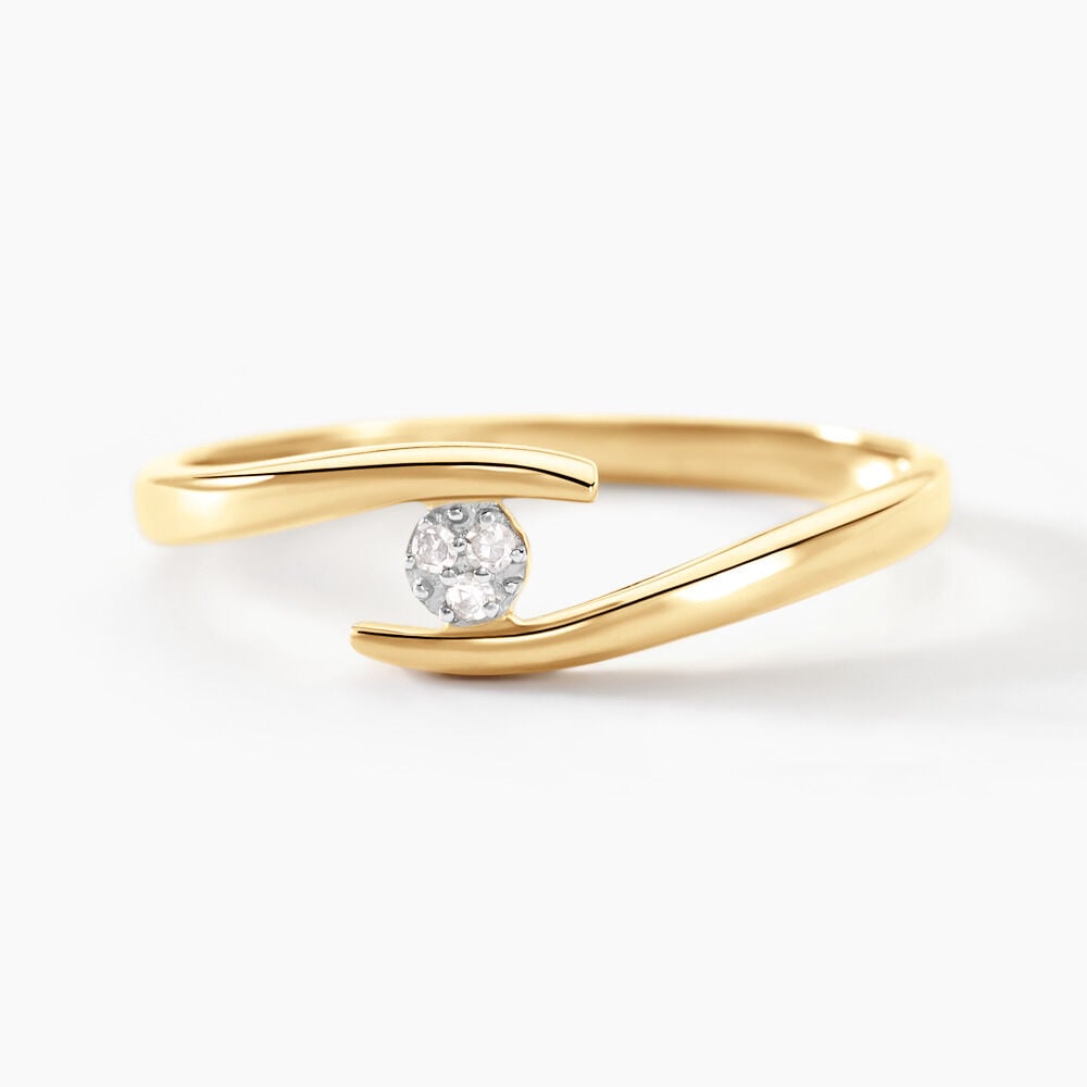 Bague Nolah Or Jaune Diamant - Parures de mariage Femme | Marc Orian