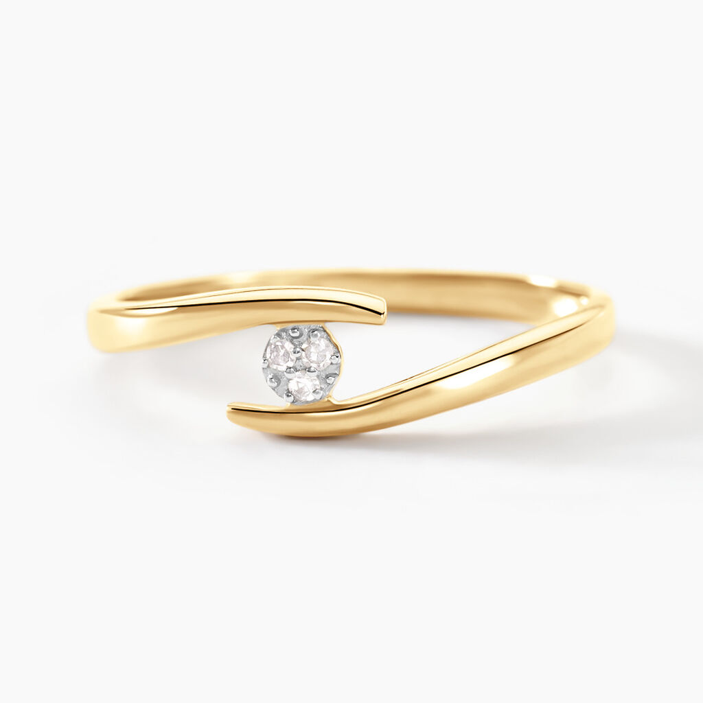 Bague Nolah Or Jaune Diamant - Parures de mariage Femme | Marc Orian