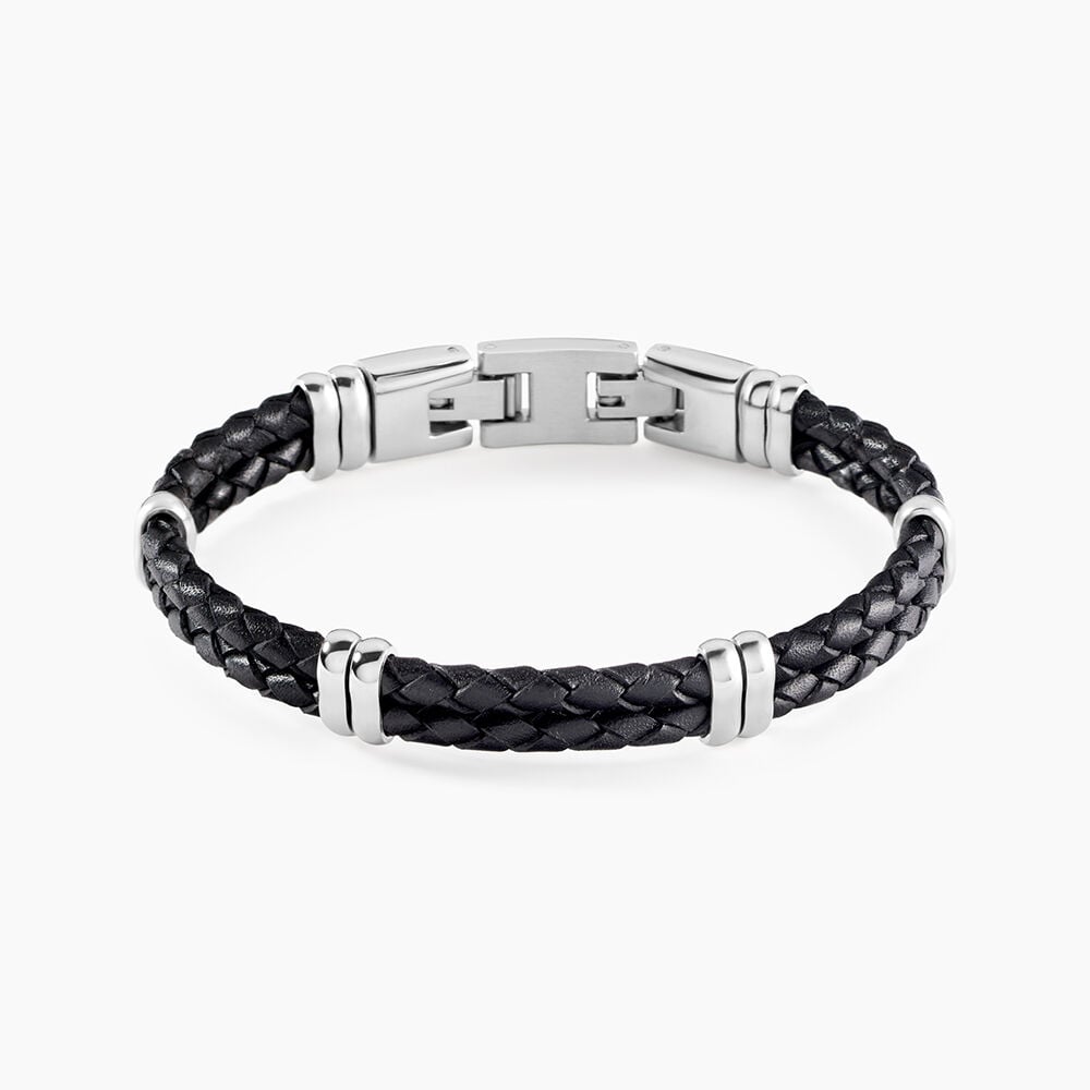 Bracelet Phebus Him Cuir De Vache Noir - Bracelets cuir Homme | Marc Orian