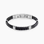 Bracelet Phebus Him Cuir De Vache Noir - Bracelets cuir Homme | Marc Orian