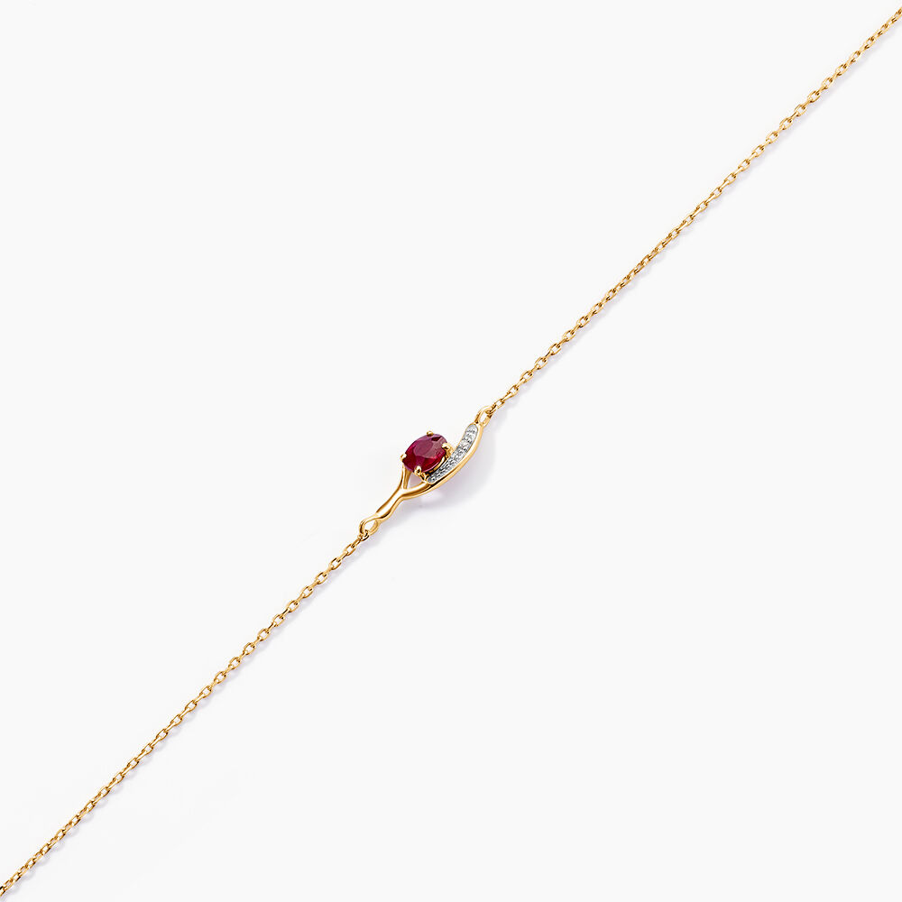 Bracelet Emotion Or Jaune Rubis Diamant - Mix and Match Femme | Marc Orian
