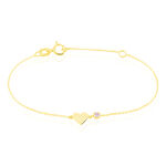 Bracelet Or Jaune Marie Lou Oxyde De Zirconium - Bracelets cha&icirc;nes Enfant | Marc Orian