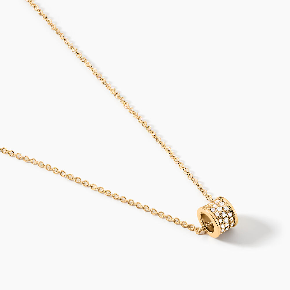 Collier Gia Plaqu&eacute; Or Jaune Oxyde De Zirconium - Colliers avec pierres Femme | Marc Orian