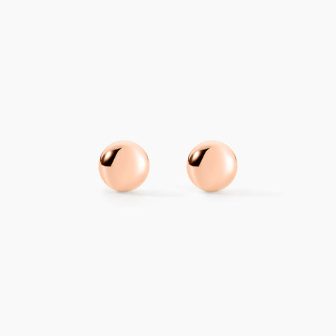 Boucles D'oreilles Puces Fidelia Boule Or Rose - Puces Femme | Marc Orian