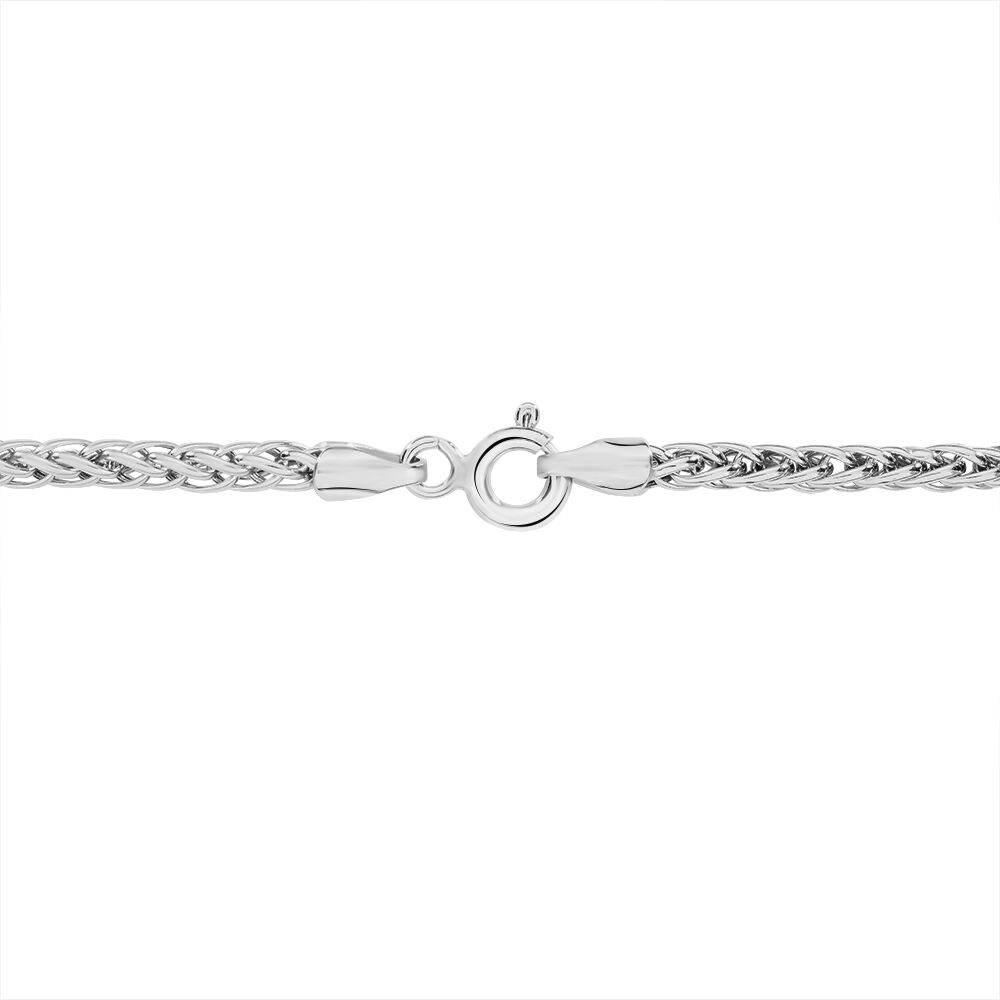 Collier Jany Maille Palmier Or Blanc - Chaines Femme | Marc Orian