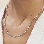 Collier Jerry Maille Corde Or Blanc - Chaines Femme | Marc Orian