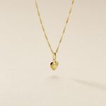 Pendentif Eudocie Coeur Mat Et Brillant Or Jaune - Pendentifs Famille | Marc Orian