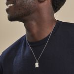 Pendentif Zodiaque Parchemin Argent Blanc - Bijoux personnalis&eacute;s Famille | Marc Orian