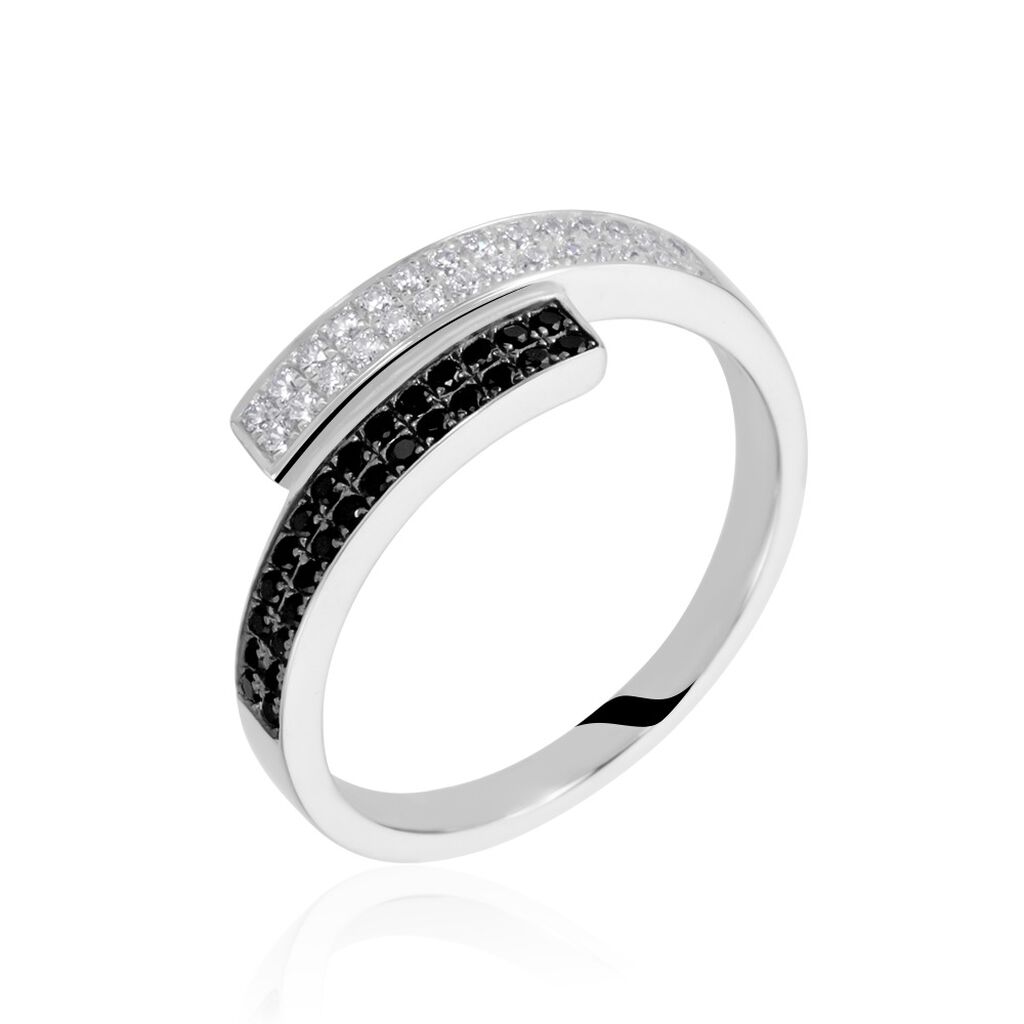 Bague Ouarida Argent Blanc Oxyde De Zirconium - Bagues avec pierre Femme | Marc Orian