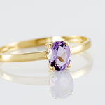 Bague Lily Or Jaune Amethyste - Bagues pierres fines Femme | Marc Orian