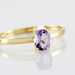 Bague Lily Or Jaune Amethyste