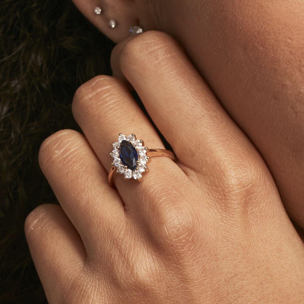 Bague Lisea Plaqué Or Jaune Verre Et Oxyde De Zirconium - Bagues de promesse Femme | Marc Orian