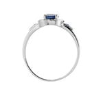 Bague Primevere Or Blanc Saphir Et Diamant - Solitaires Femme | Marc Orian