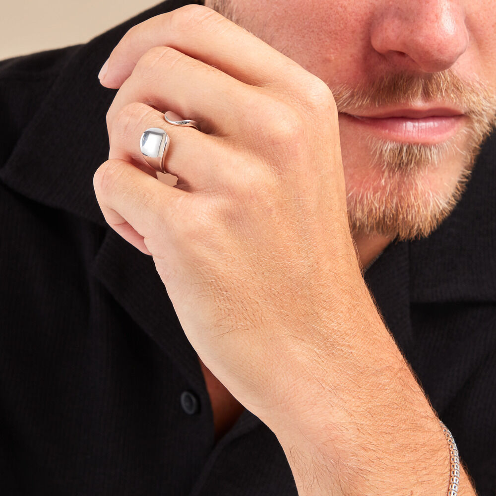 Bague Two Argent Blanc - Bagues grosses Famille | Marc Orian