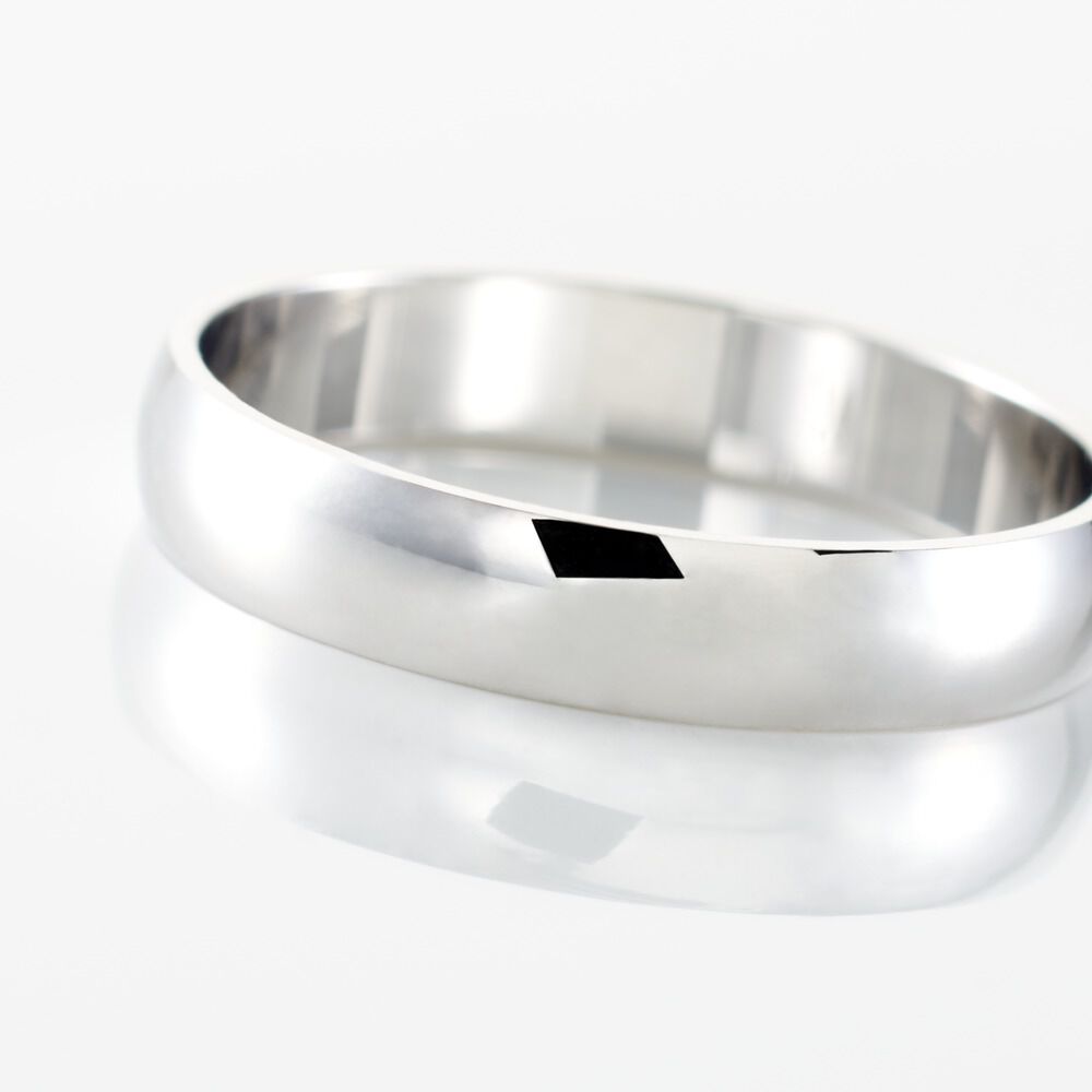 Alliance Irais Demi Jonc Classique Or Blanc - Alliances personnalis&eacute;es Famille | Marc Orian