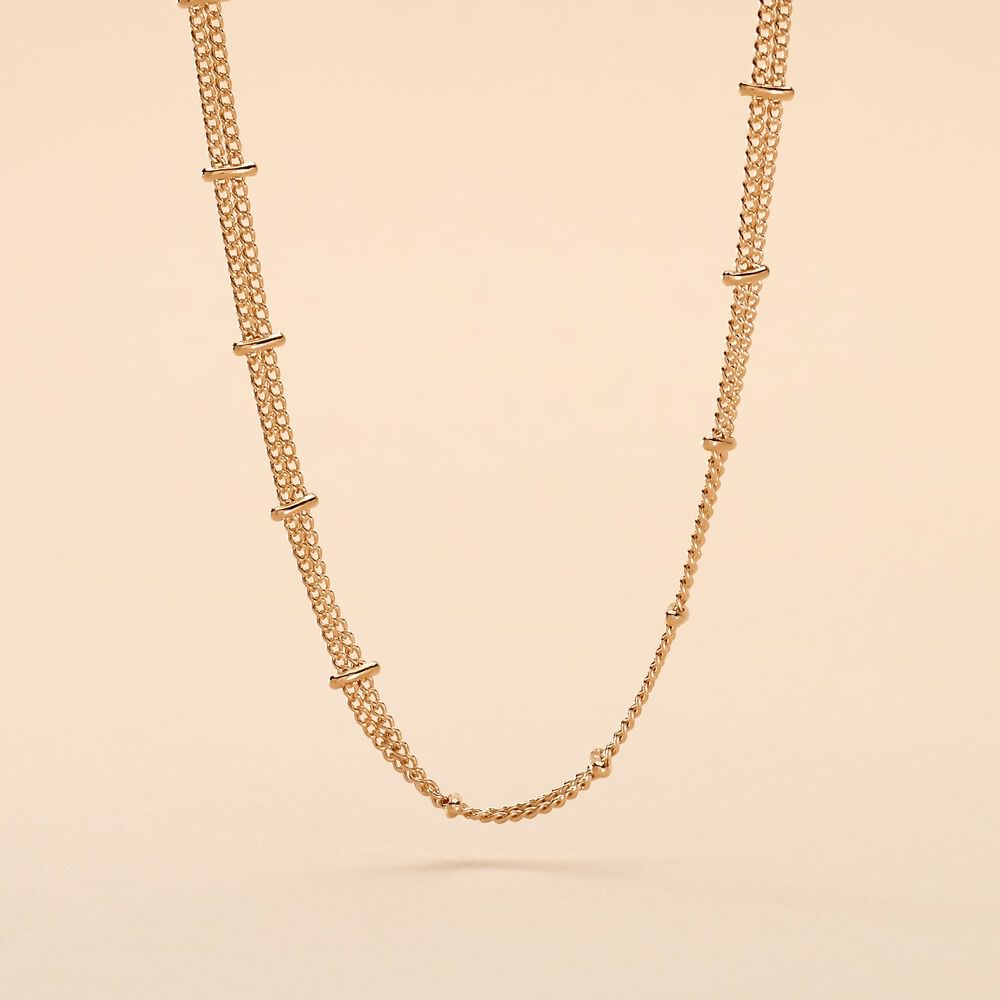 Collier Naria Plaqu&eacute; Or Jaune - Colliers multirangs Femme | Marc Orian