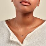 Collier Navette Or Jaune Saphir Diamant - Colliers avec pierres Femme | Marc Orian