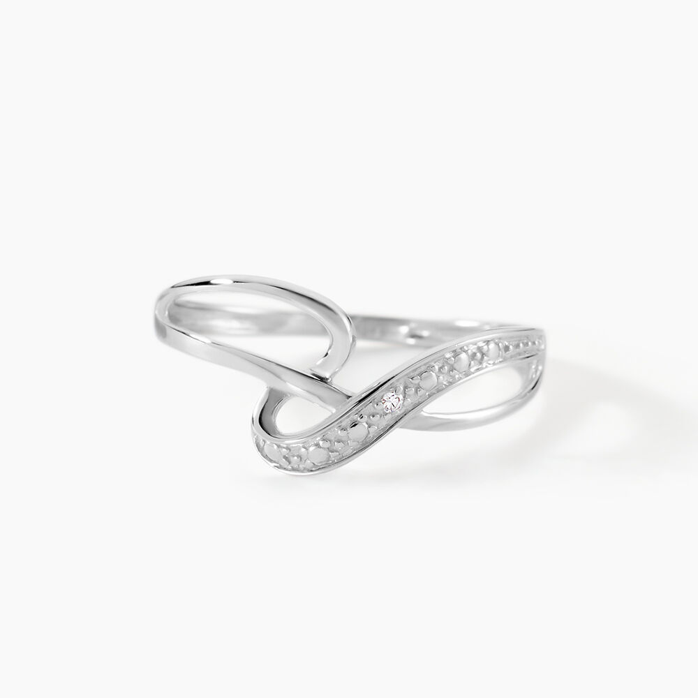 Bague Emma-lise Or Blanc Diamant - Solitaires Femme | Marc Orian