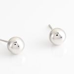 Boucles D'oreilles Puces Virgie Argent Blanc - Puces Femme | Marc Orian