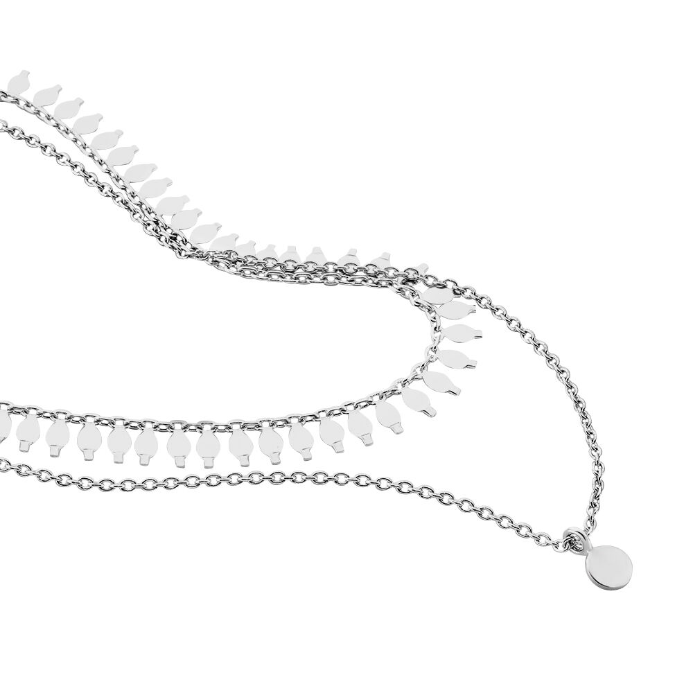 Collier Soranaae Argent Blanc - Colliers multirangs Femme | Marc Orian