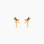 Boucles D'Oreilles Puces Feelia Argent Dor&eacute; A L'Or 750/1000 - Puces Enfant | Marc Orian