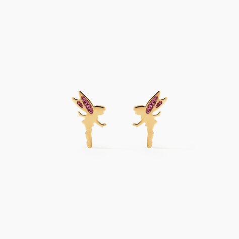 Boucles D'Oreilles Puces Feelia Argent Dor&eacute; A L'Or 750/1000 - Puces Enfant | Marc Orian