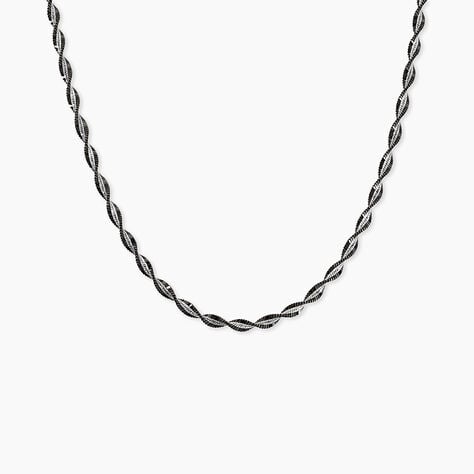 Collier Abie Torsade Argent Bicolore - Colliers fantaisie Femme | Marc Orian