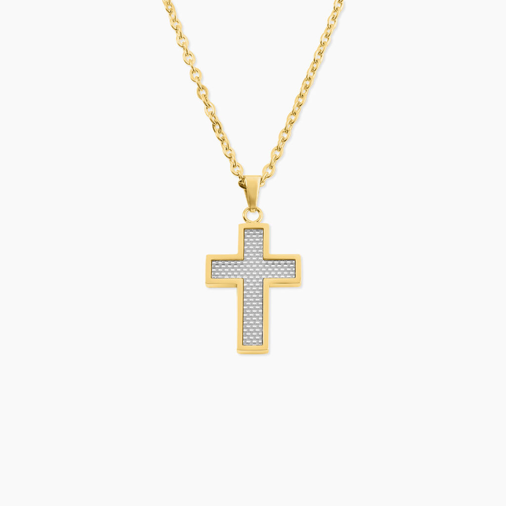 Collier Phebus Him Acier Dor&eacute; - Colliers fantaisie Homme | Marc Orian