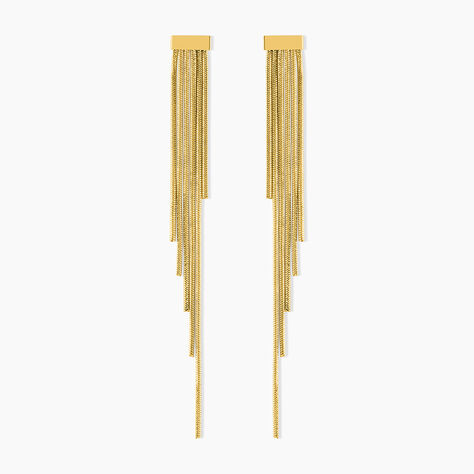 Boucles D'oreilles Pendantes Josephine Acier Doré - Pendantes Femme | Marc Orian