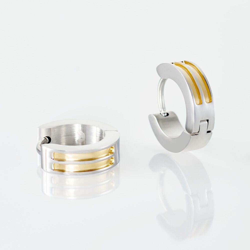 Cr&eacute;oles Jourdan Tilos Acier Bicolore Dore / Blanc - Cr&eacute;oles Homme | Marc Orian