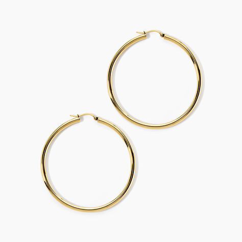 Creoles Mitya Acier Ip Dor&eacute; - Cr&eacute;oles Femme | Marc Orian