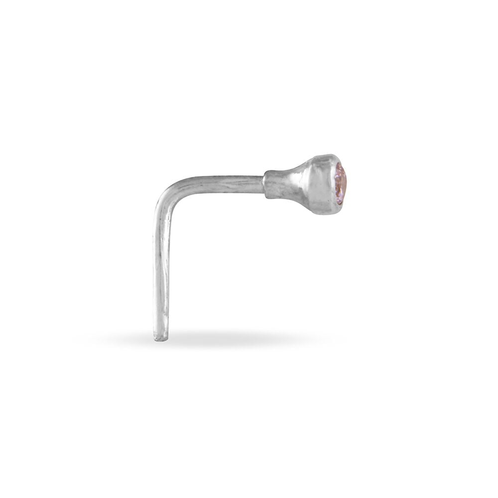 Piercing De Nez Fethi Serti Clos Or Blanc Oxyde De Zirconium - Piercing Nez Femme | Marc Orian