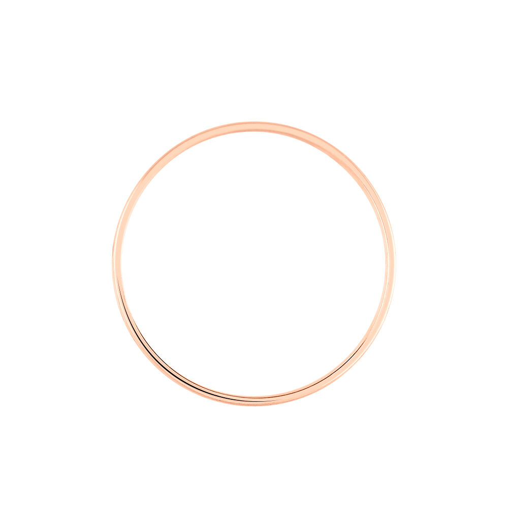 Alliance Effet Perle Ruban Plat Or Rose - Alliances duo Unisex | Marc Orian