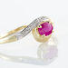 Bague Sagesse Or Jaune Rubis Et Diamant - Bagues vintage Femme | Marc Orian