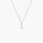 Pendentif Ionia Lettre Or Blanc - Pendentifs Famille | Marc Orian