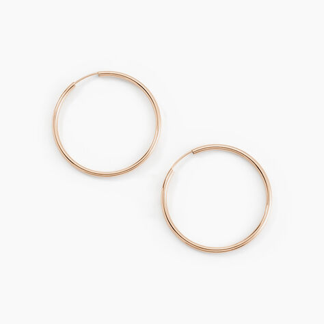 Cr&eacute;oles Valencina Or Rose - Cr&eacute;oles Femme | Marc Orian