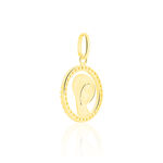 Pendentif Vierge Rond Diamante Or Jaune Oxyde De Zirconium - Pendentifs Famille | Marc Orian