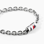Bracelet Tommy Hilfiger Bruce Chain Acier Blanc - Bracelets cha&icirc;nes Homme | Marc Orian