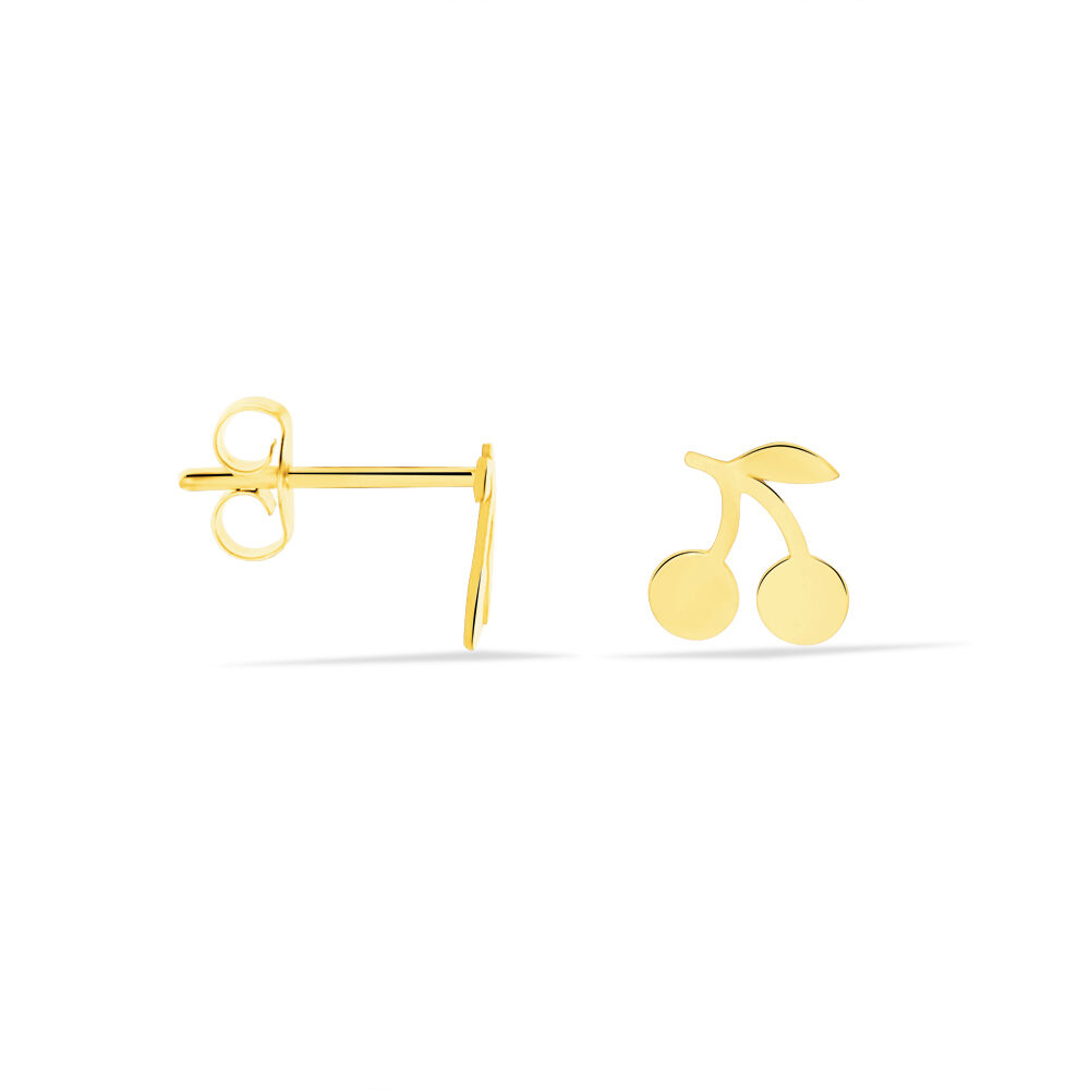 Boucles D'oreilles Puces Cerisia Or Jaune - Puces Enfant | Marc Orian