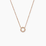 Collier Eugenie Argent Rose Oxyde De Zirconium - Colliers avec pierres Femme | Marc Orian